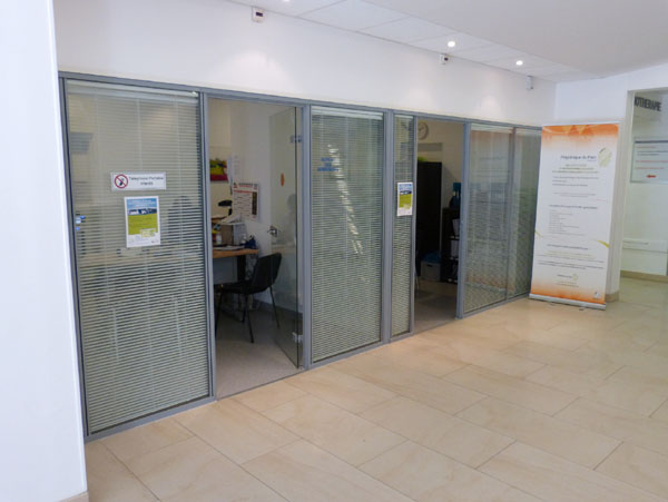 Admissions registrars are on your left